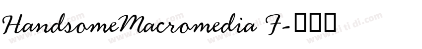 HandsomeMacromedia F字体转换